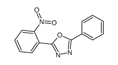 2-(2-硝基苯基)-5-苯基-1,3,4-恶二唑 结构式