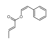 2-Butenoic acid, 2-phenylethenyl ester, (Z,)- (9CI) 结构式