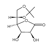 D-Galactonic acid, 5,6-O-(1-methylethylidene)-, γ-lactone 结构式