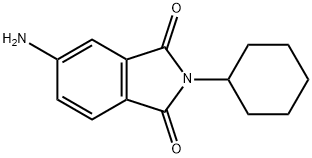 5-氨基-2-环己基-2,3-二氢-1H-异吲哚-1,3-二酮 结构式