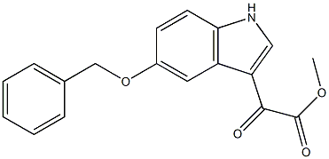 2-[5-(苄氧基)-1H-吲哚-3基]-2-氧代乙酸甲酯 结构式