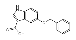 5-(苄氧基)-1H-吲哚-3-羧酸 结构式