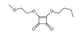 3-Cyclobutene-1,2-dione, 3-butoxy-4-(2-methoxyethoxy)- 结构式