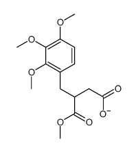 Butanedioic acid, 2-[(2,3,4-trimethoxyphenyl)methyl]-, 1-methyl ester 结构式
