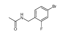 N-(4-溴-2-氟苄基)乙酰胺 结构式