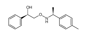 Benzenemethanol, α-[[[[(1S)-1-(4-methylphenyl)ethyl]amino]oxy]methyl]-, (αR)- 结构式