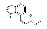 3-(1H-吲哚-7-基)-2-丙烯酸甲酯 结构式