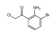2-氯-1-(2-氨基-3-溴苯基)乙酮 结构式