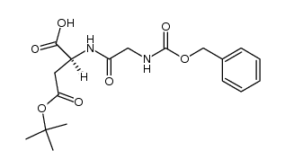 N-苄氧羰基甘氨酰-L-天冬氨酸-4-叔丁酯 结构式