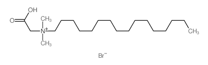 N-(羧甲基)-N,N-二甲基-1-十六烷铵溴化物 结构式