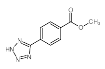 4-(2H-1,2,3,4-四唑-5-基)苯甲酸甲酯 结构式