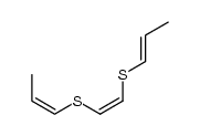 1-Propene, 1,1'-[1,2-ethenediylbis(thio)]bis-, (E,Z,Z)- (9CI) 结构式