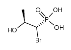 Phosphonic acid, (1-bromo-2-hydroxypropyl)-, [R-(R*,S*)]- (9CI) 结构式