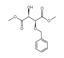 (2S,3S)-2-苄氧基-3-羟基丁二酸二甲酯 结构式