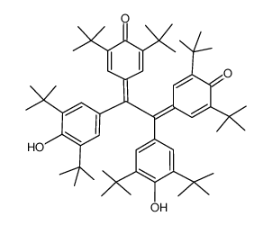 2,5-Cyclohexadien-1-one, 4,4'-[1,2-bis[3,5-bis(1,1-dimethylethyl)-4-hydroxyphenyl]-1,2-ethanediylidene]bis[2,6-bis(1,1-dimethylethyl)- (9CI) 结构式