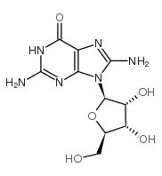 8-氨基鸟苷 结构式