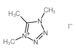 1,4,5-三甲基-1,2,3-三氮杂-4-氮杂环戊-2,4-二烯正离子 结构式