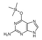 6-三甲基硅氧基-9H-嘌呤-2-胺 结构式