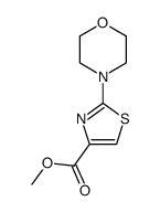 2-吗啉基噻唑-4-羧酸甲酯 结构式