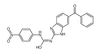Urea, N-(6-benzoyl-1H-benzimidazol-2-yl)-N'-(4-nitrophenyl)- 结构式