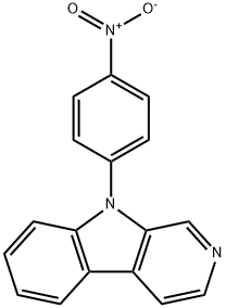 9-(4-硝基苯基)-9H-吡啶并[3,4-b]吲哚 结构式