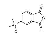 4-(氯二甲基硅基)邻苯二甲酸酐 结构式