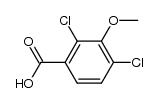 2,4-二氯-3-甲氧基苯甲酸 结构式