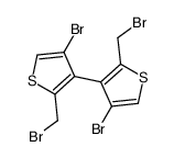 4,4'-二溴-2,2'-双(溴甲基)-3,3'-联噻吩 结构式