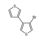 4-溴-3,3'-联噻吩 结构式