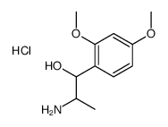 α-(1-氨乙基)-2,4-二甲氧基苯甲醇 盐酸盐 结构式