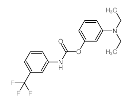 3-DIETHYLAMINOPHENYL N-(3-TRIFLUOROMETHYLPHENYL)CARBAMATE 结构式