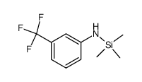 Silanamine, 1,1,1-trimethyl-N-[3-(trifluoromethyl)phenyl]- 结构式