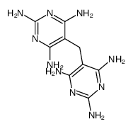 5,5'-亚甲基双-2,4,6-三氨基嘧啶 结构式