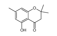 2,3-二氢-5-羟基-2,2,7-三甲基-4H-1-苯并吡喃-4-酮 结构式