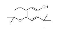 7-叔丁基-2,2-二甲基-3,4-二氢苯并吡喃-6-醇 结构式