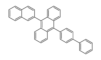 9-(4-[1,1'-联苯])-10-(2-萘)蒽 结构式