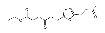 2-Furanhexanoic acid, γ-oxo-5-(3-oxobutyl)-, ethyl ester 结构式