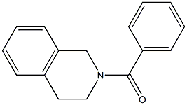 N-苯甲酰基-1,2,3,4-四氢异喹啉 结构式