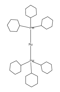 二氢双(η2-氢)双(三环己基膦)合钌 结构式