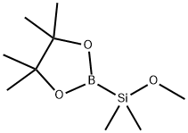 2-(甲氧基二甲基硅基)-4,4,5,5-四甲基-1,3,2-二氧杂硼戊环 结构式
