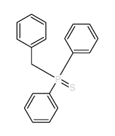 二苯基(苯基甲基)膦硫醚 结构式