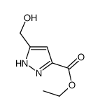 5-(羟甲基)吡唑-3-甲酸乙酯 结构式