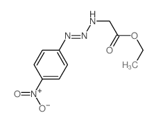 乙酸[3-(4-硝基苯基)-1-三氮烯基]乙酯 结构式