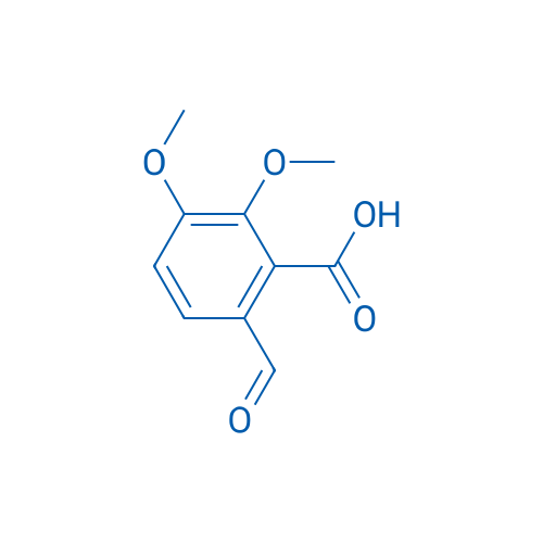 2-羧基-3,4-二甲氧基苯甲醛 结构式