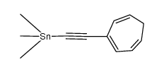 Stannane, [2-(1,3,6-cycloheptatrien-1-yl)ethynyl]trimethyl- 结构式