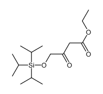 Butanoic acid, 3-oxo-4-[[tris(1-methylethyl)silyl]oxy]-, ethyl ester 结构式