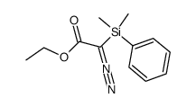 Acetic acid, 2-diazo-2-(dimethylphenylsilyl)-, ethyl ester 结构式