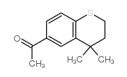 6-乙酰基-4,4-二甲基二氢苯并噻喃 结构式