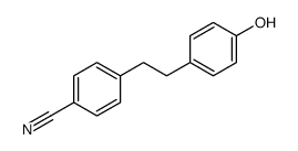 4-[2-(4-羟基苯基)乙基]苯甲腈 结构式