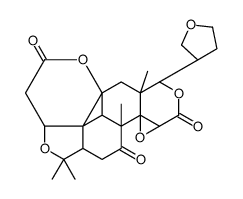 11H,13H-Oxireno[d]pyrano[4',3':3,3a]isobenzofuro[5,4-f][2]benzopyran-4,6,13(2H,5aH)-trione, decahydro-2,2,4a,8a-tetramethyl-8-(tetrahydro-3-furanyl)-, (2aR,4aR,4bR,5aS,8S,8aS,10aR,10bR,14aS)- (9CI) 结构式